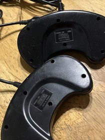 Sega Genesis Model 2 MK-1631 Black W/ 2 Controllers And Sonic 2 Game (untested)