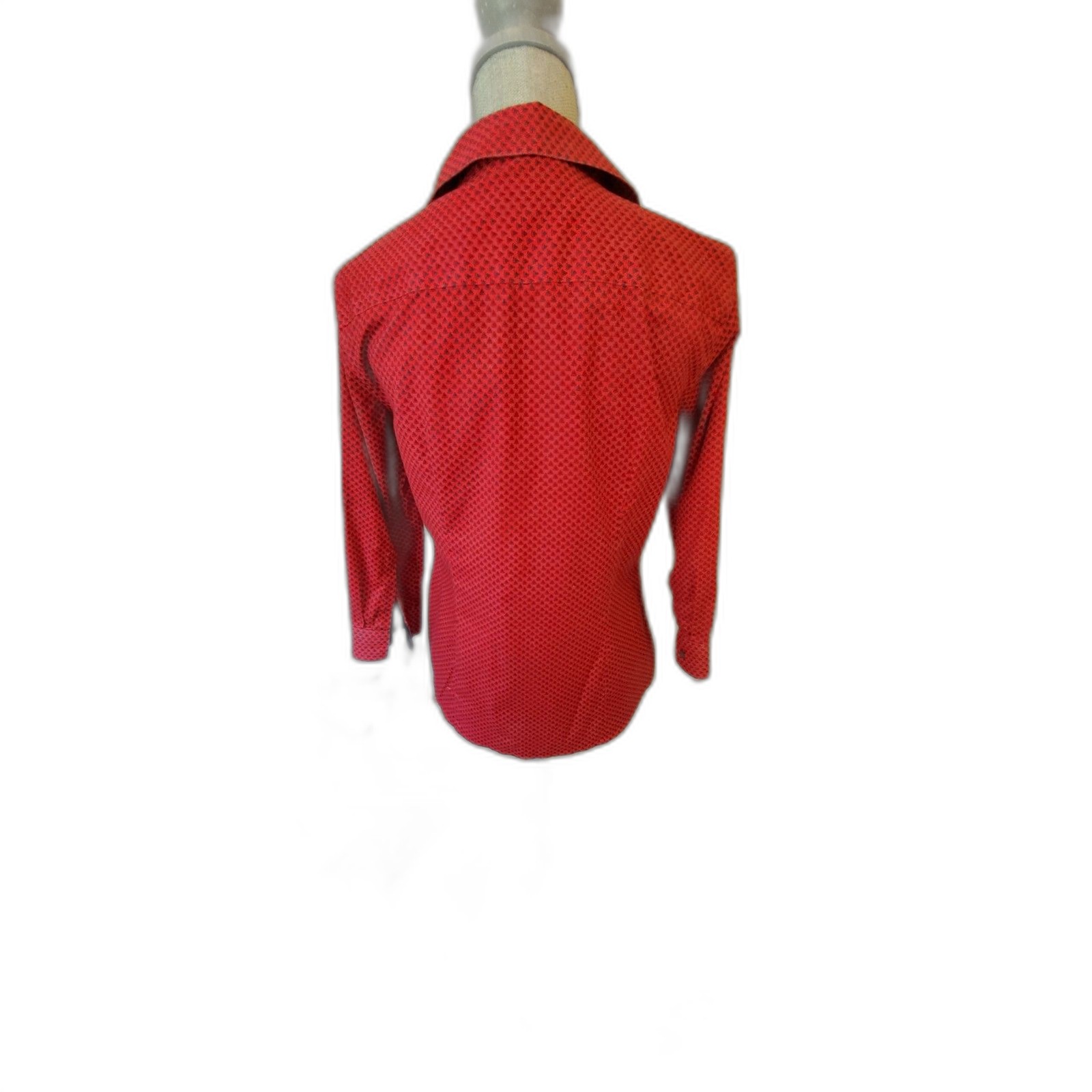 Talbots Red Wrinkle Resistant Button Down 3/4 Sle… - image 2
