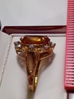 Vintage Citrine And Diamond 10 Carat Yellow Gold. 80 Diamonds — photo 5