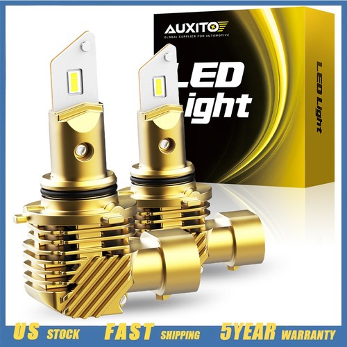 AUIMSOCO 9005 HB3 LED Headlight Bulbs – 6000K, 10000LM, 60W, CAN Bus, 5-Year Warranty (2-Pack)