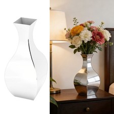 Polished Stainless Steel Vase Nordic Modern Flower Vase For Home Living Room SG