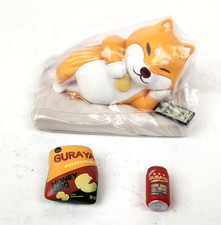 Guraya HomeShiba Shiba Inu Dog Snacking Laying Down Chillin Figure Figurine