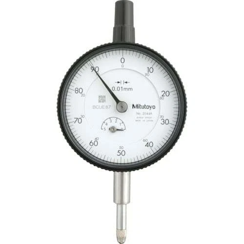 Mitutoyo Dial Gauge 5mm Range, Continuous Scale, Stainless Steel, New