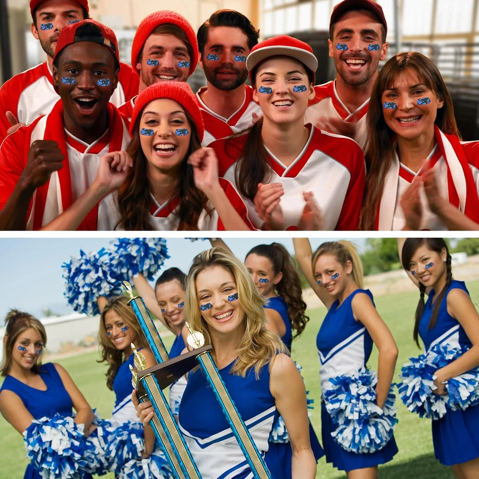 120 Pairs Eye Black Stickers for Sports, Parties Spirit Days - Image 4 of 4