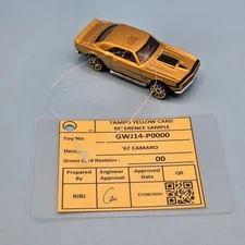 HOT WHEELS 2026 UNSPUN FEP YELLOW CARD 67 CAMARO - FEP 