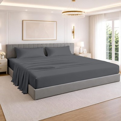 SGI bedding 108''x 108'' 4 Pc Alaskan King Sheet Set 100% Egyptian Cotton - Deep P