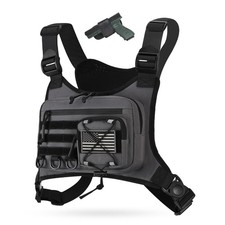 Outdoor Sports Chest Bag for Men, Chest Vest Holster Fits Most Pistols, EDC T...