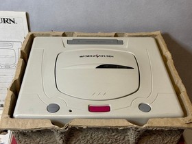 Sega Saturn Nights Christmas Limited Bundle Consolе Good Cond. w/ Cables & Box