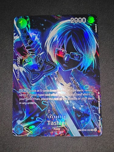 Tashigi OP06-050 SP OP12 Legacy Of Master English - One Piece Card - Foto 2 di 3