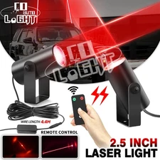 2PC Laser Red LED Whip Lights Whipless Antenna Remote For Polaris Can Am ATV UTV