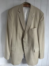 Ede & Ravenscroft Cream Blazer / Jacket 46 L Wool Cotton Cashmere Mix