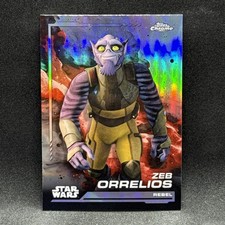 Zeb Orrelios RAINBOW REFRACTOR 2024 Topps Chrome Star Wars 126 Rebels