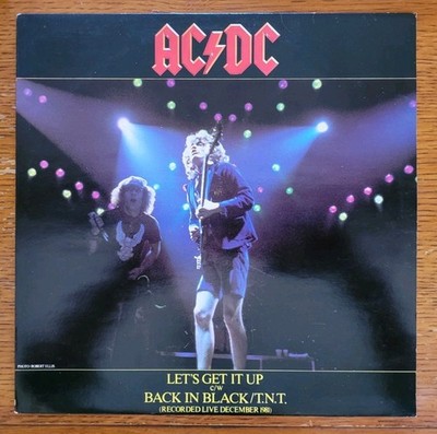 AC/DC BACK IN BLACK Let's Get It Up T.N.T LIVE Dec 1981 Stereo 12'' EP 1981 EX/EX