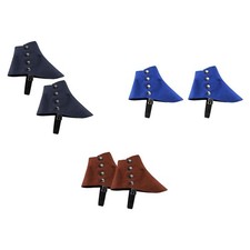 Medieval Pirate Boot Covers Gothic Fancy Dress Steampunk Spats