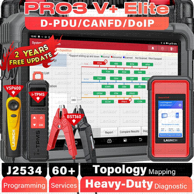 2025 LAUNCH X431 PRO3S V+ ELITE Pro 5 Diagnostic Tool J2534 Programming Coding