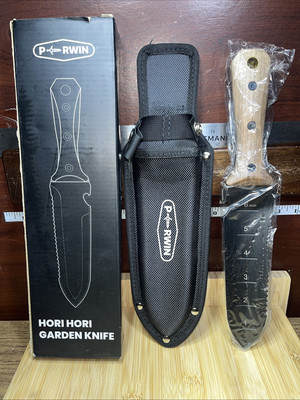 Hori Hori Garden Knife, Garden Tools with Sheath for Weeding,Planting,Digging