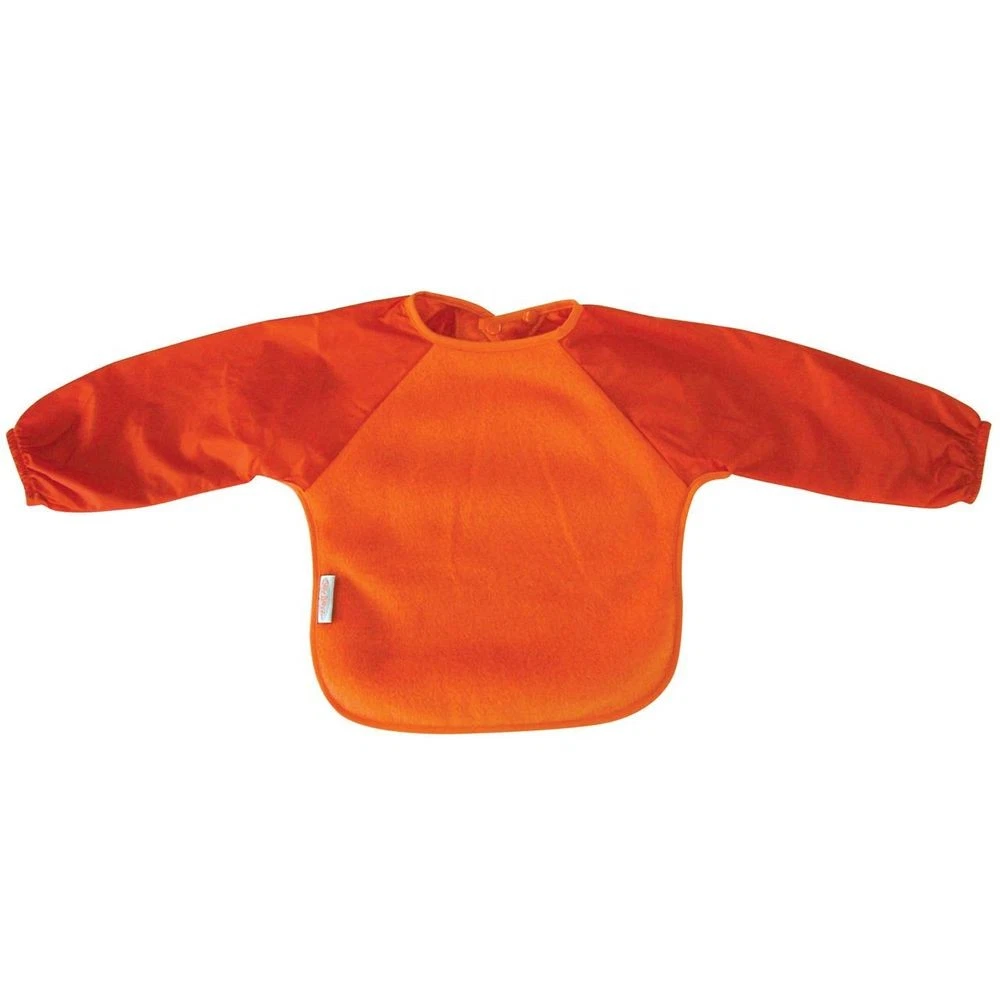 Silly Billyz Fleece Long Sleeve Bib (Orange) - Small