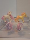 Vintage Lanard My Little Pony Fakie Figures Lot Pink, Yellow, Purple Set of 4 — photo 1