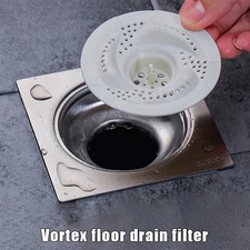 Universal Bathroom Drain Hair Filter: Anti-Clog Vortex Strainer for Sink,