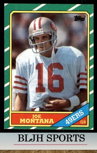 1986 Topps #156 Joe Montana San Francisco 49ers (2A5)
