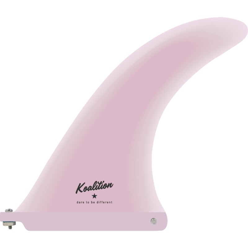 Koalition California Longboard Fin 7.5 inch Pastel Pink NEW surfboard