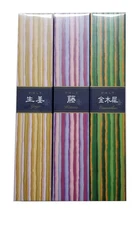 Kayuragi Incense Set of 3 Scents (Ginger, Osmanthus and Wisteria) 40 Sticks i...