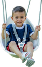 Coconut Toddler Swing   Comfy Baby Swing Outdoor, 3- Point Adjustable Safety Har