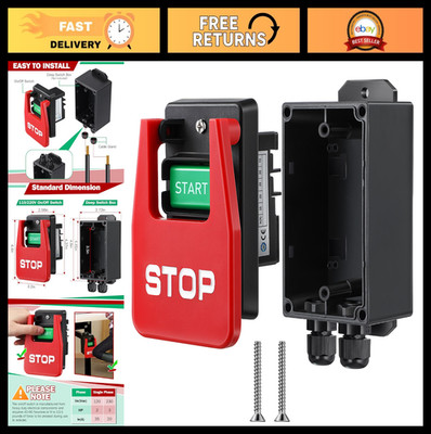 Dreyoo 1 Set Single Phase On/Off Switch, Efficient Switch On Off, Safety Paddle