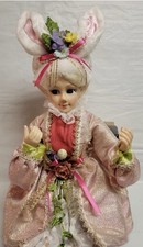 22" Cynthia Rowley Easter Elf Shelf Sitter Posable Doll Spring Mantel Decor