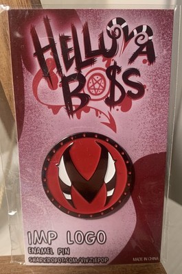 Helluva Boss I.M.P Logo Emaille Pin Anstecker Vivziepop Haifischroboter