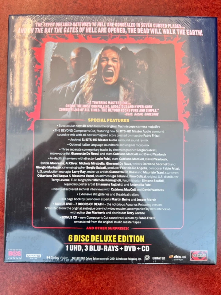 Lucio Fulci's THE BEYOND - Limited Edition 4K UHD Blu-ray 6-Disc Box Set SEALED - Bild 2 von 4