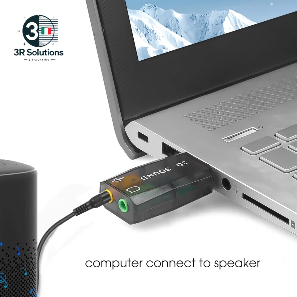 Scheda Audio USB Esterna Mini Scheda Audio Interfaccia USB a 3,5 Mm Adattatore A - Immagine 4 di 4