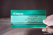 Canon Lens Zoom FD System Guide EN Brochure List
