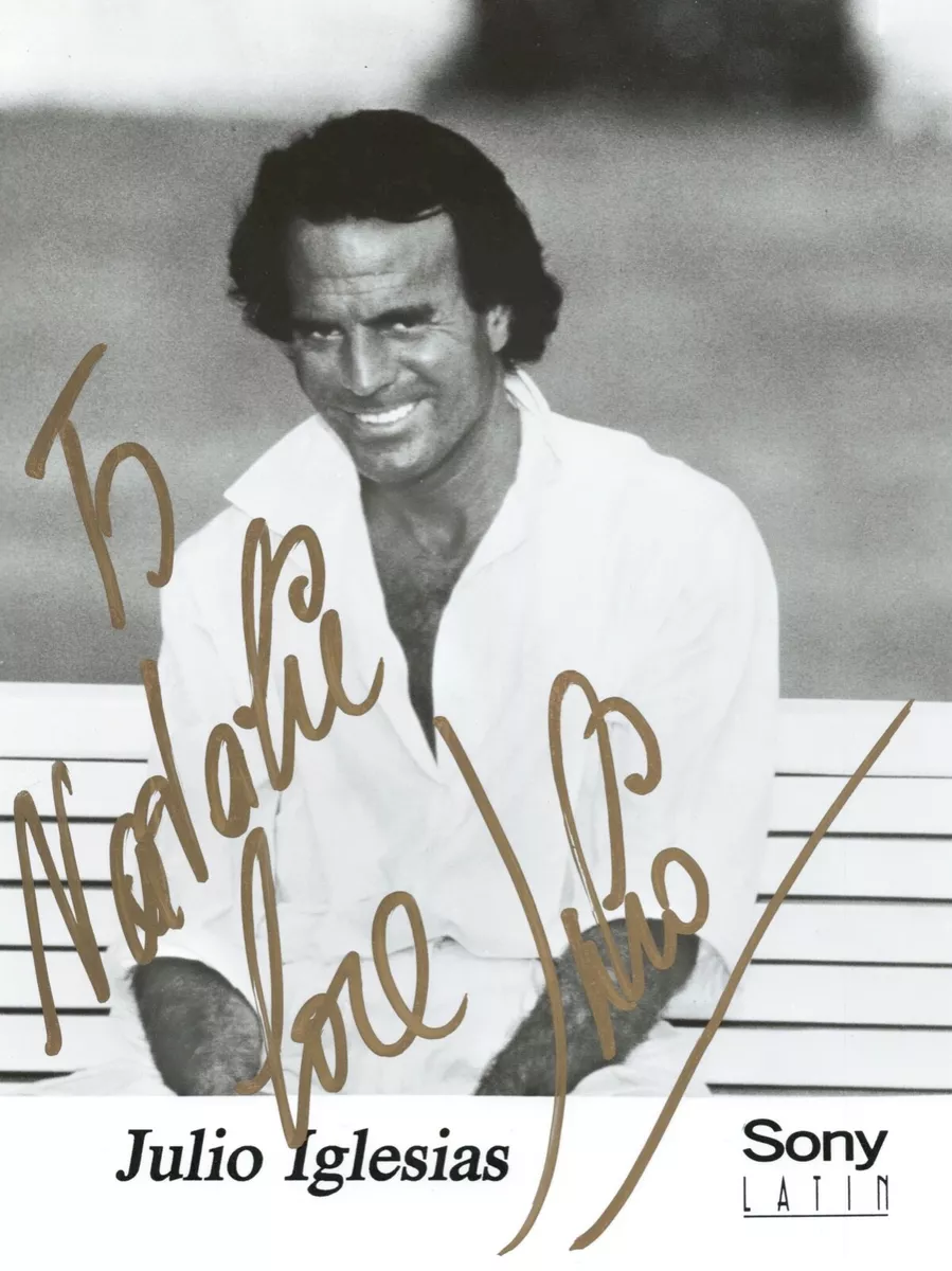 Julio Iglesias, Spanish card by Promotore des Artes Grafica…