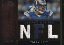 2006 PLAYOFF ABSOLUTE MEMORABILIA NFL ICONS MATERIALS TORRY HOLT /50 NFLI-29 