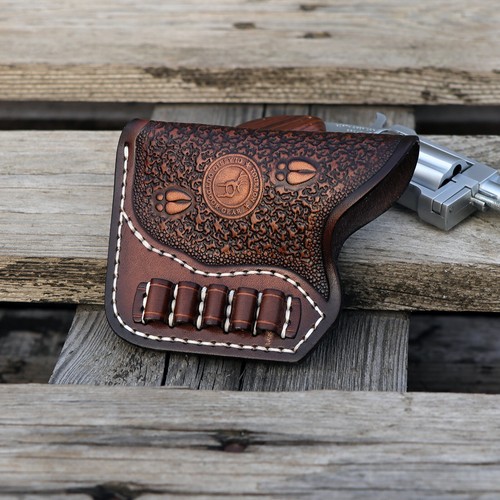 TOURBON Leather Pocket Holster NAA Mini Revolver with Ammo Slot Left/Right Hand - Picture 24 of 24