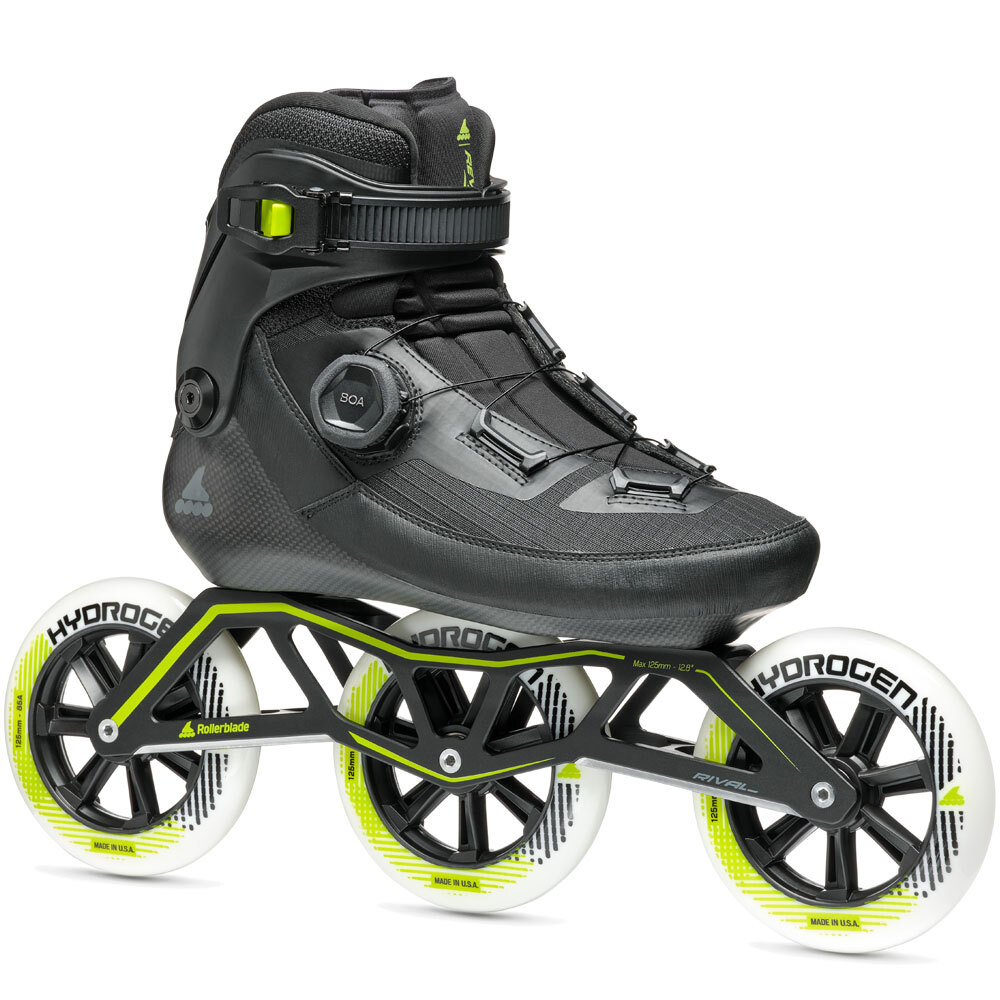 Rollerblade REVV BOA 125 3WD Inline-Skates Speed Inliner Schwarz