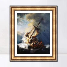 Framed Art The Storm on the Sea of Galilee by Rembrandt Harmenszoon 26"x32"