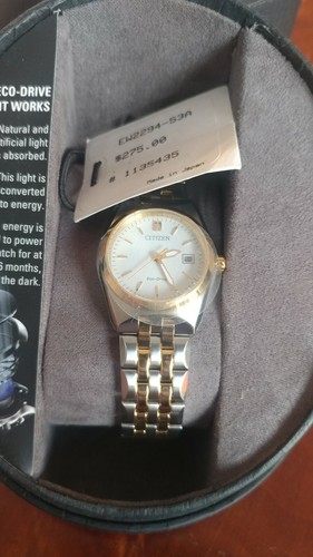Citizen FE1174-50A Eco-Drive Gold & Silver Tone Crystal Accented Watch Citizen FE1174-50A Eco-Drive Gold & Silver Tone Crystal  main image 3