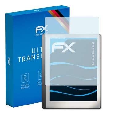 atFoliX 2x Displayschutzfolie für Onyx Boox Leaf Schutzfolie klar Folie