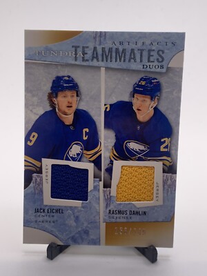 2021-22 Artifacts Tundra Teammates Duo Relics /249 Jack Eichel Rasmus Dahlin