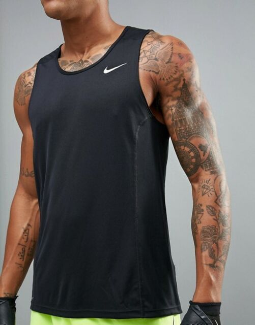 nike dri fit running vest mens