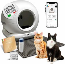 SYBILPET Lettiera Gatto Autopulente Automatica, Antiodore, Capacità Massima 72L