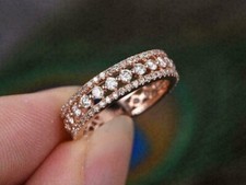 1.20Ct Round Cut Lab-Created Diamond Solitaire Wedding Ring 14k Rose Gold Plated