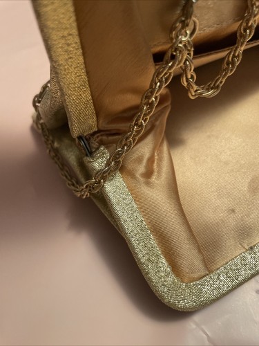 Borsa pochette da sera clip cammeo catena Juliart oro vintage vecchi soldi - Foto 6 di 13