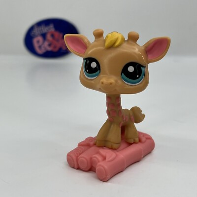 GIRAFFE #Mcdonald s - Authentic Littlest Pet Shop - Hasbro LPS