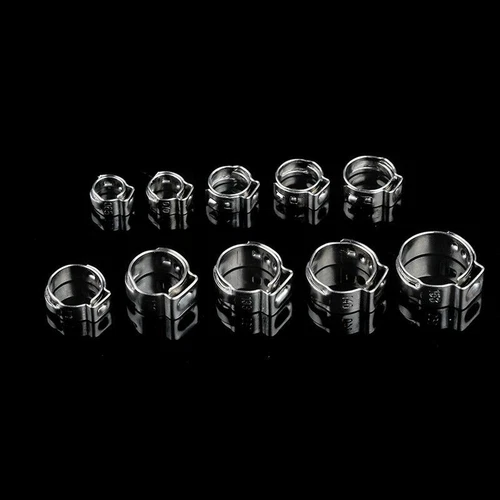 100X Assorted Hose Clamp Stainless Steel Ear Cinch Rings Crimp Pinch Set Pliers - Picture 6 of 21