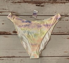 Forever 21 Women Plus Size3X Swimwear Bottoms Water Color Bathing Suit-NWT