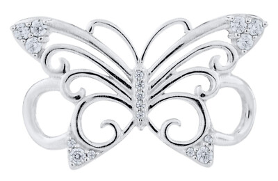 .925 Sterling Silber filigraner Schmetterlingsverschluss für Lestage wandelbares Armband