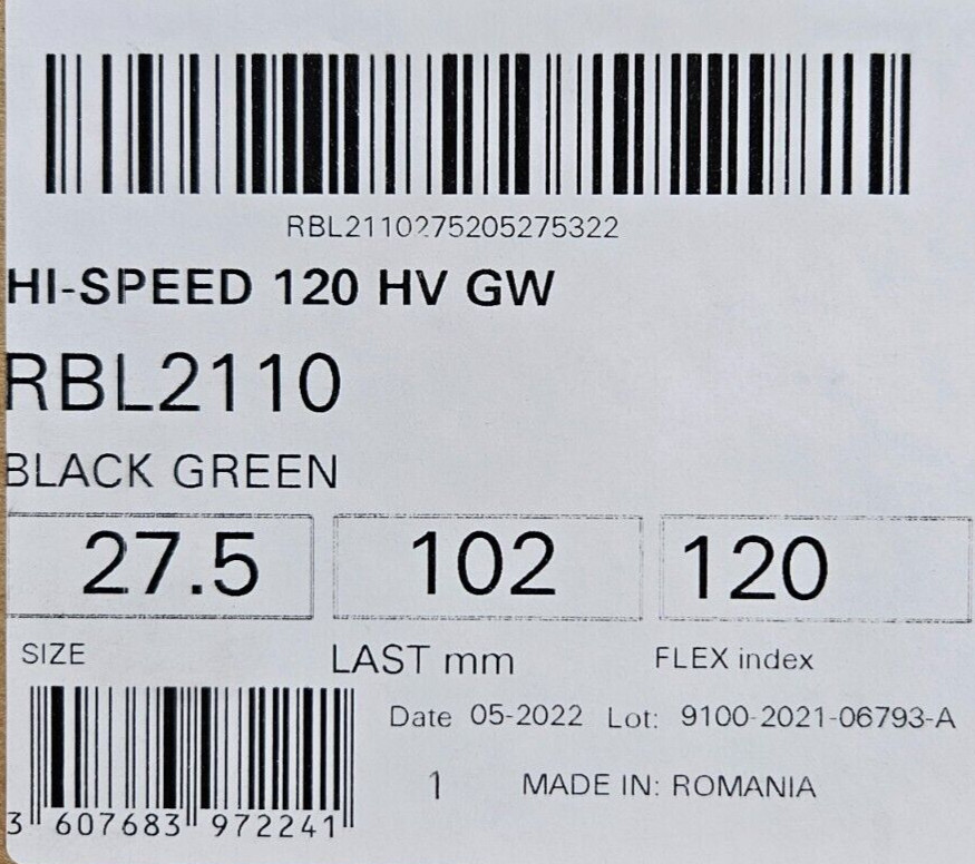 ROSSIGNOL- HI-SPEED 120 HV GW -MEN-2023-MONDO 27.5(9.5US)- DUTY FREE [CG267]